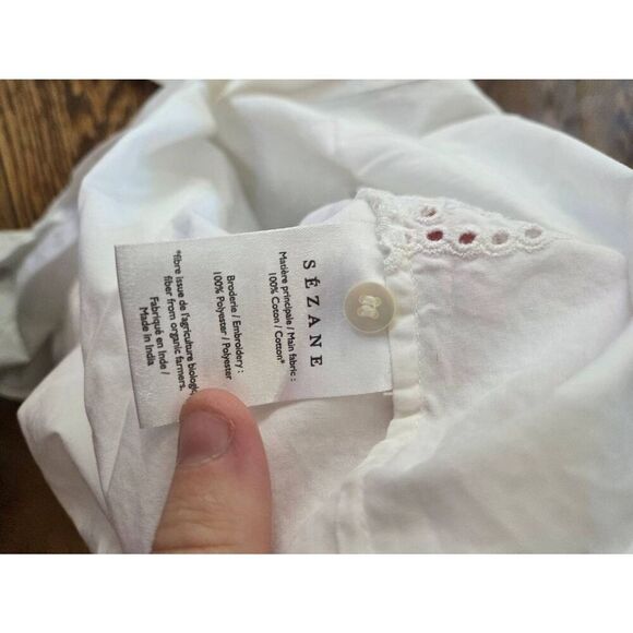 Sézane Mary shirt ecru/cream Sz 36 (US 4) - Picture 4 of 4